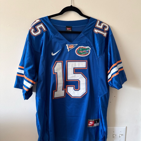 Nike Blue and Orange Men's Jersey